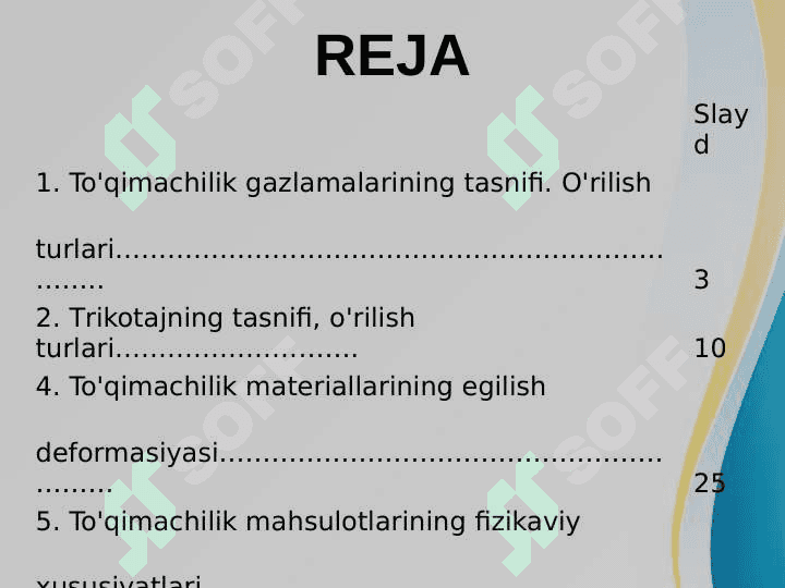 TO’QIMACHILIK MATЕRIALLARINING XUSUSIYATILARINI O’RGANISH 2