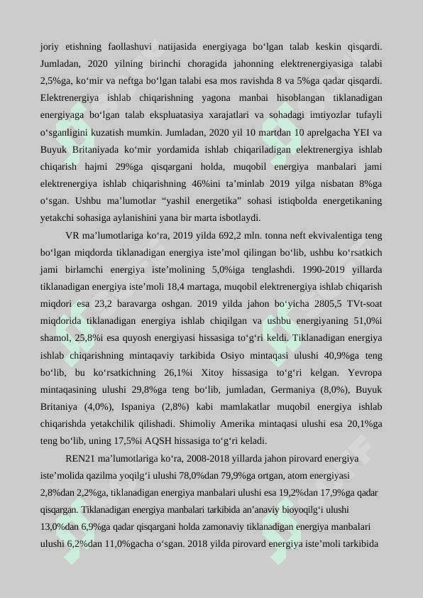 O`zbekistonda yashil energetikani rivojlantirish istiqbollari 6