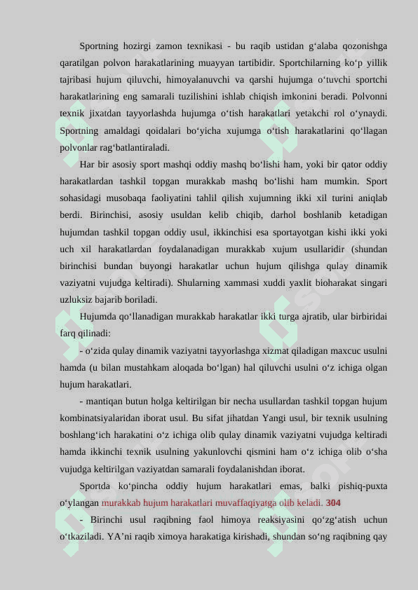 SPORT - TEXNIK MAHORAT. BERILGAN NATIJAVIYLIK UCHUN HARAKATLARNI SHAKLLANTIRISH VA TAKOMILLASHTIRISH-NING BIOMEXANIK TEXNOLOGIYALARI. 8