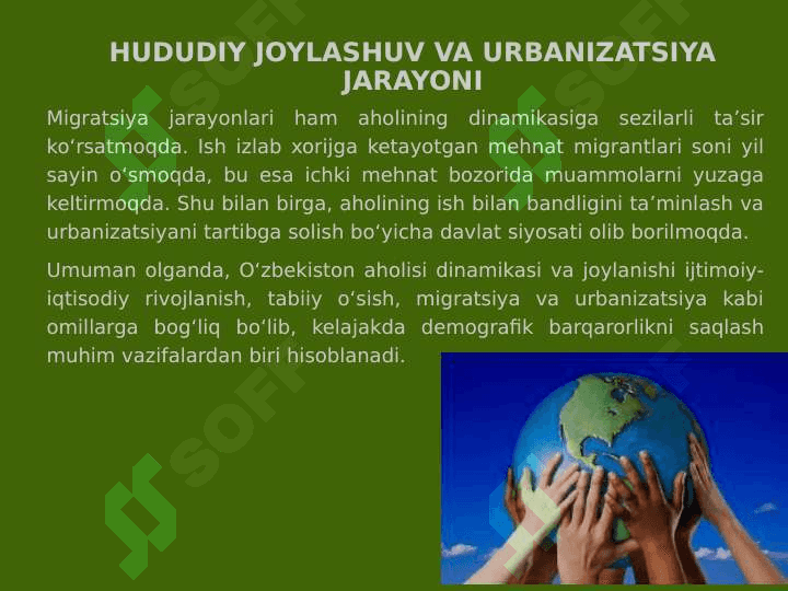 Aholi Geografiyasi 7