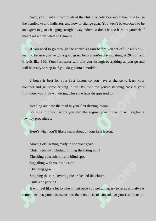 Preparation for the practical lessons 4