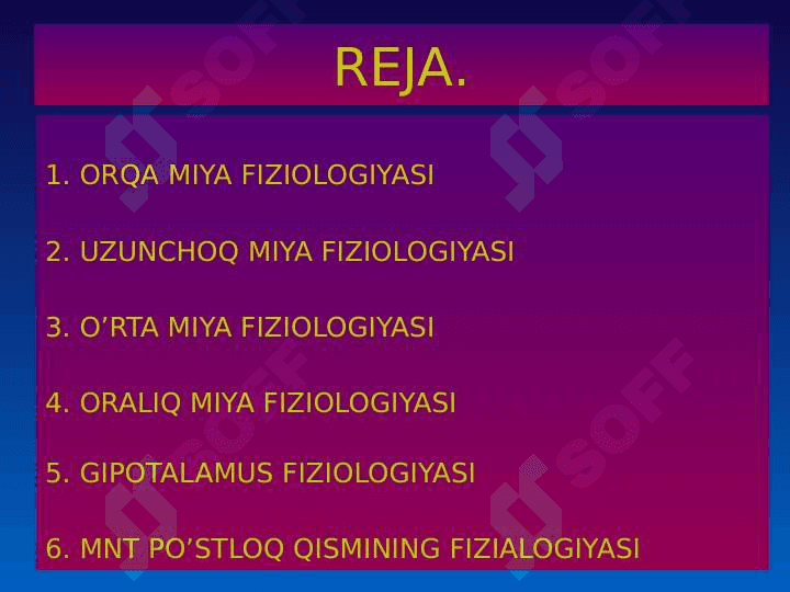 MARKAZIY NERV TIZIMINING FIZIOLOGIYASI 2