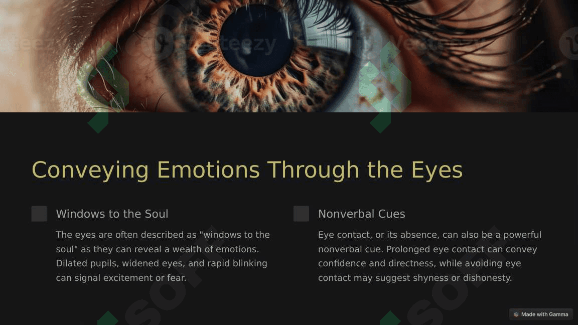 Nonverbal communication language of facial expressions and gestures, communication through the eyes, gestures 3