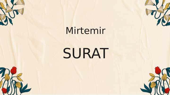 Mirtemirning "Surat" dostoni tahlili 1