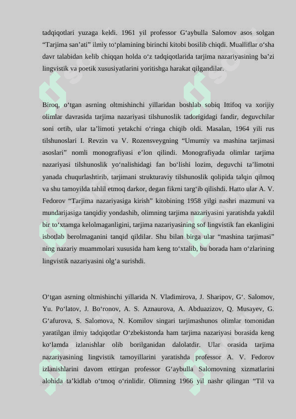 Tarjima nazariyasi fan sifatida... 5