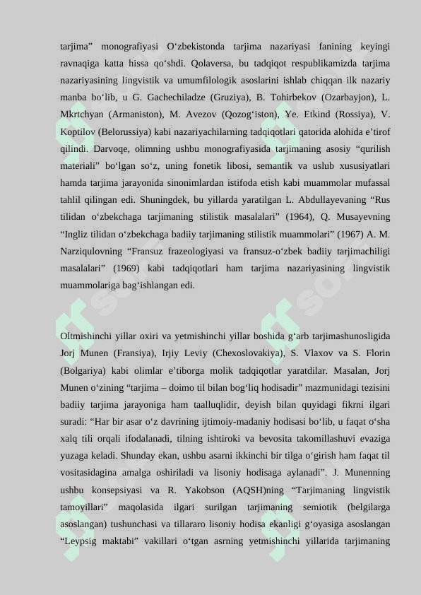 Tarjima nazariyasi fan sifatida... 6