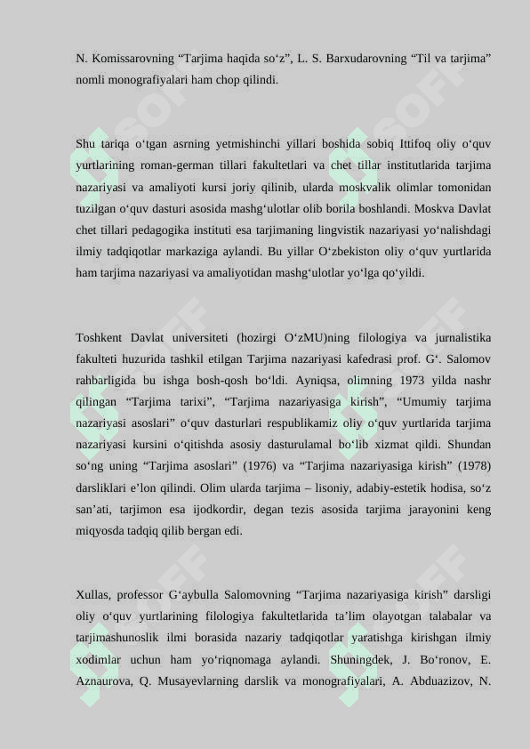 Tarjima nazariyasi fan sifatida... 8