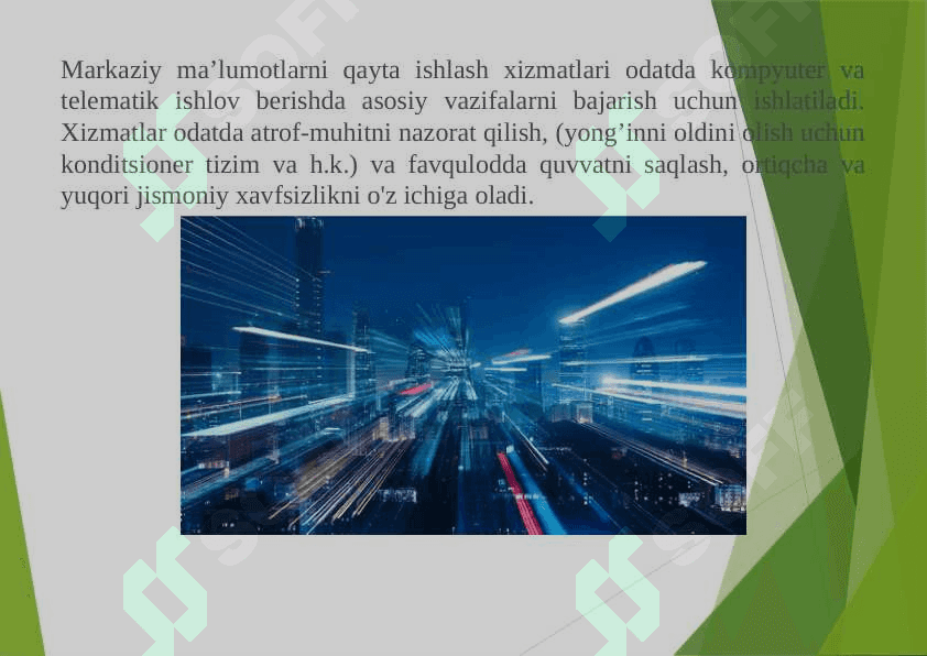 Ma'lumotlarni qayta ishlash markazlarini ish jarayonini tahlil qilish 3