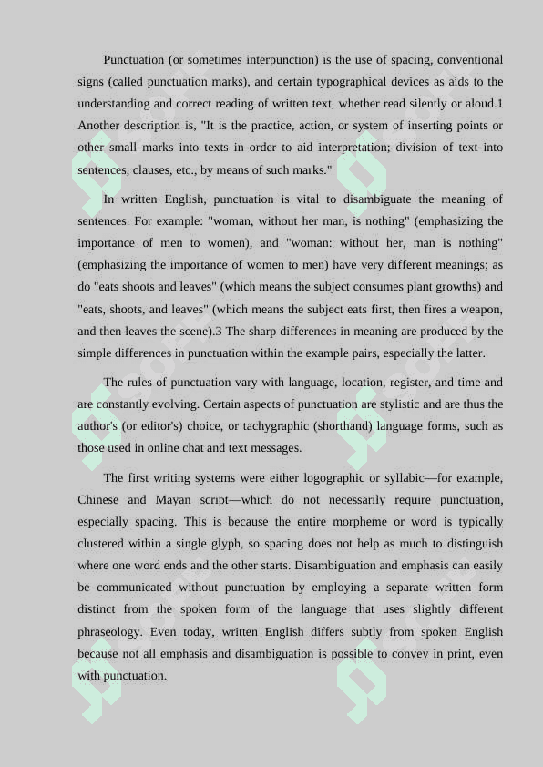Punctuation and spelling 2