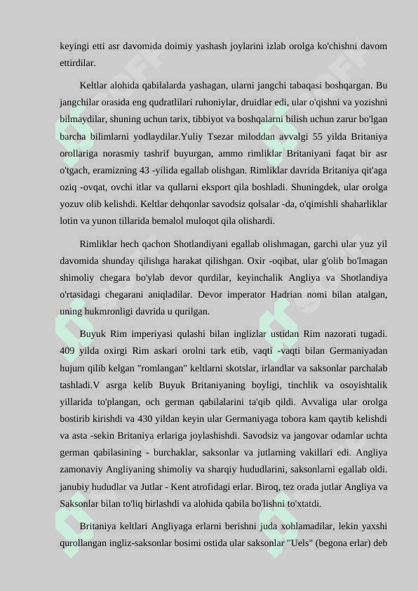 Qadimgi Britaniya qirolliklari. Britaniya tarixi qadim zamonlardan o'rta asrlargacha 3
