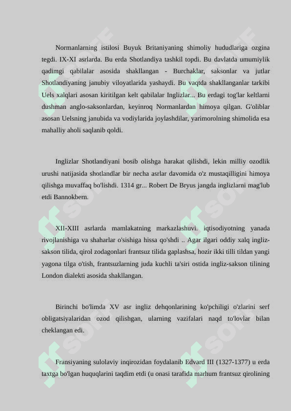 Qadimgi Britaniya qirolliklari. Britaniya tarixi qadim zamonlardan o'rta asrlargacha 8