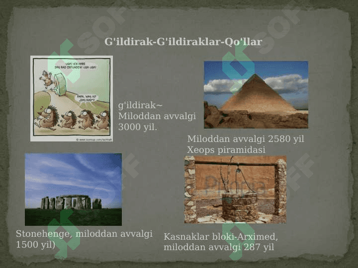 Qishloq xo'jaligi vositalari. 3