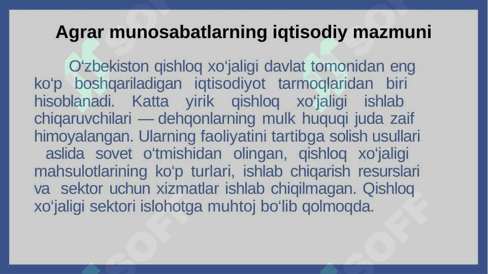 AGRAR  MUNOSABATLAR VA ULARNING O’ZIGA XOS XUSUSIYATLARI 5