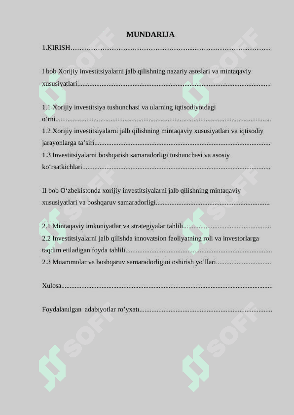Iqtisodiyotga xorijiy investitsiyalarni jalb qilishning mintaqaviy xususiyatlari va ularni boshqarish samaradorligi 2