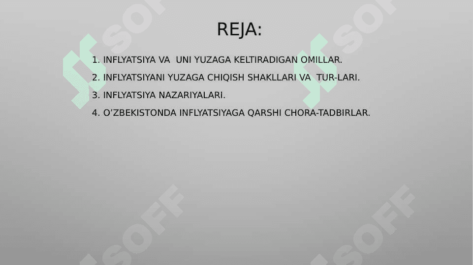 Inflyatsiya va uning kelib chiqish sabablari 2