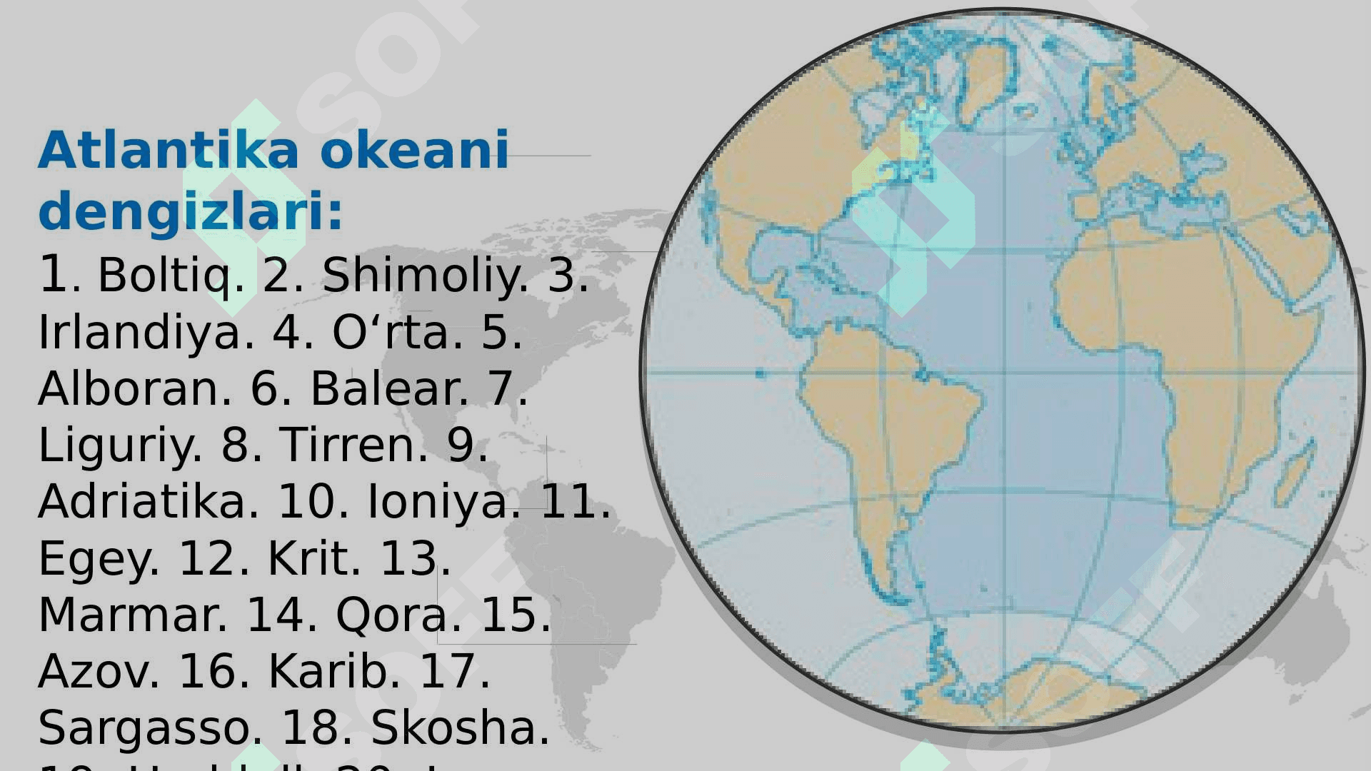 Dunyo okeani va uning qismlari 6