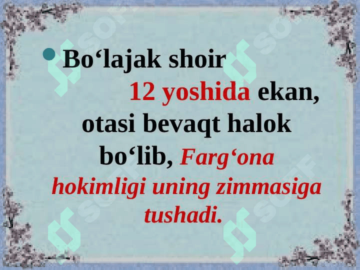 Zahiriddin Muhammad Bobur hayoti va ijodi 5