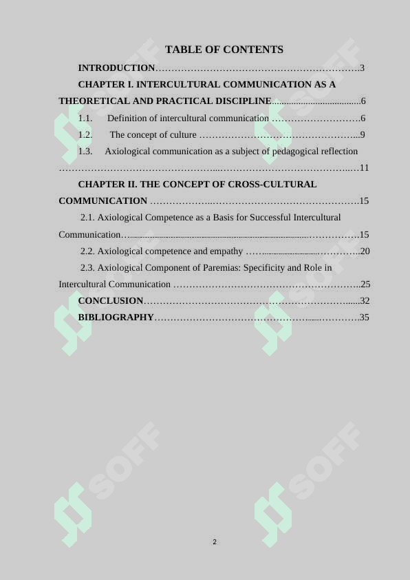 AXIOLOGICAL BASIS OF INTERCULTURAL COMMUNICATION 2