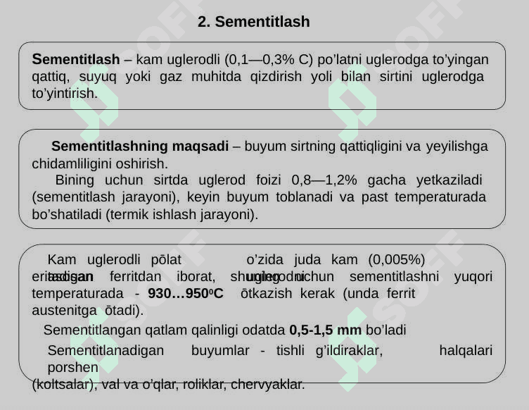 Kimyoviy – tеrmik ishlash 5