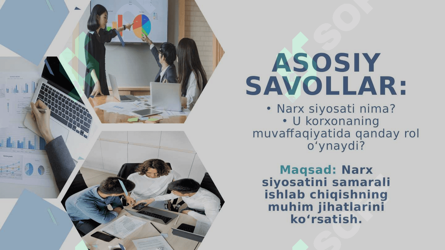 Korxonalarda narx siyosatini samarali ishlab chiqish 2