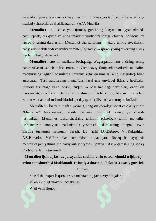 O‘zbek milliy mentaliteti. 4