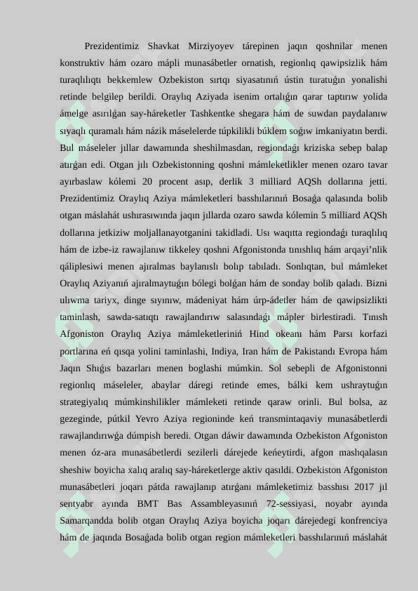 Milliy qáwipsizlikti támiynlew boyınsha ámelge asırılıp atırģan jumıslar 2