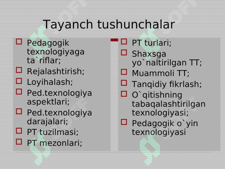 Pedagogik texnologiyalarning ilmiy asoslari 2