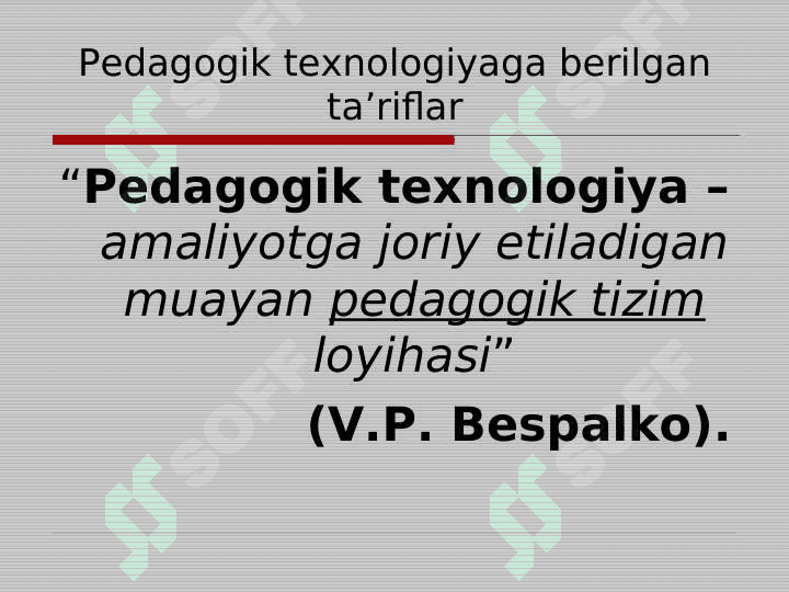 Pedagogik texnologiyalarning ilmiy asoslari 5