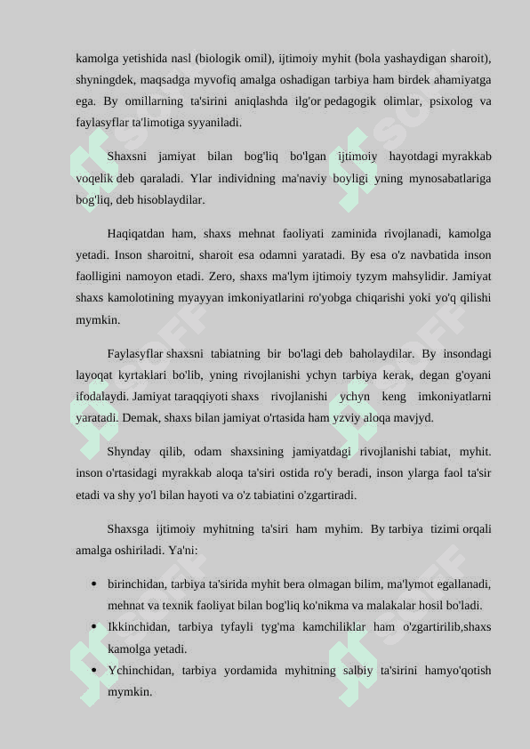 Irsiyat shaxs shakllanishining genetik omili sifatida 2