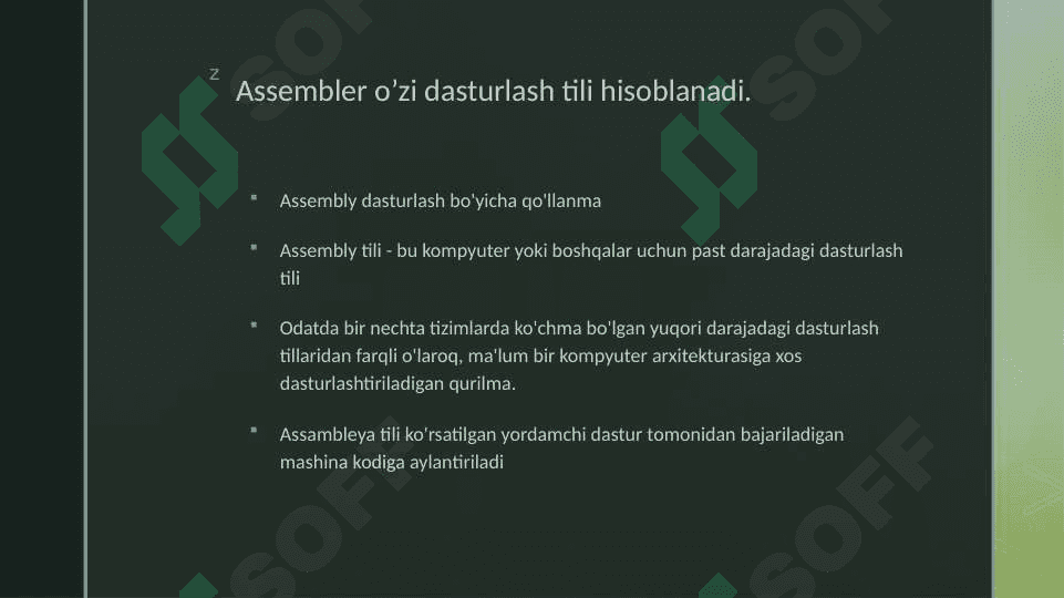 Assembler tamoyillari 2