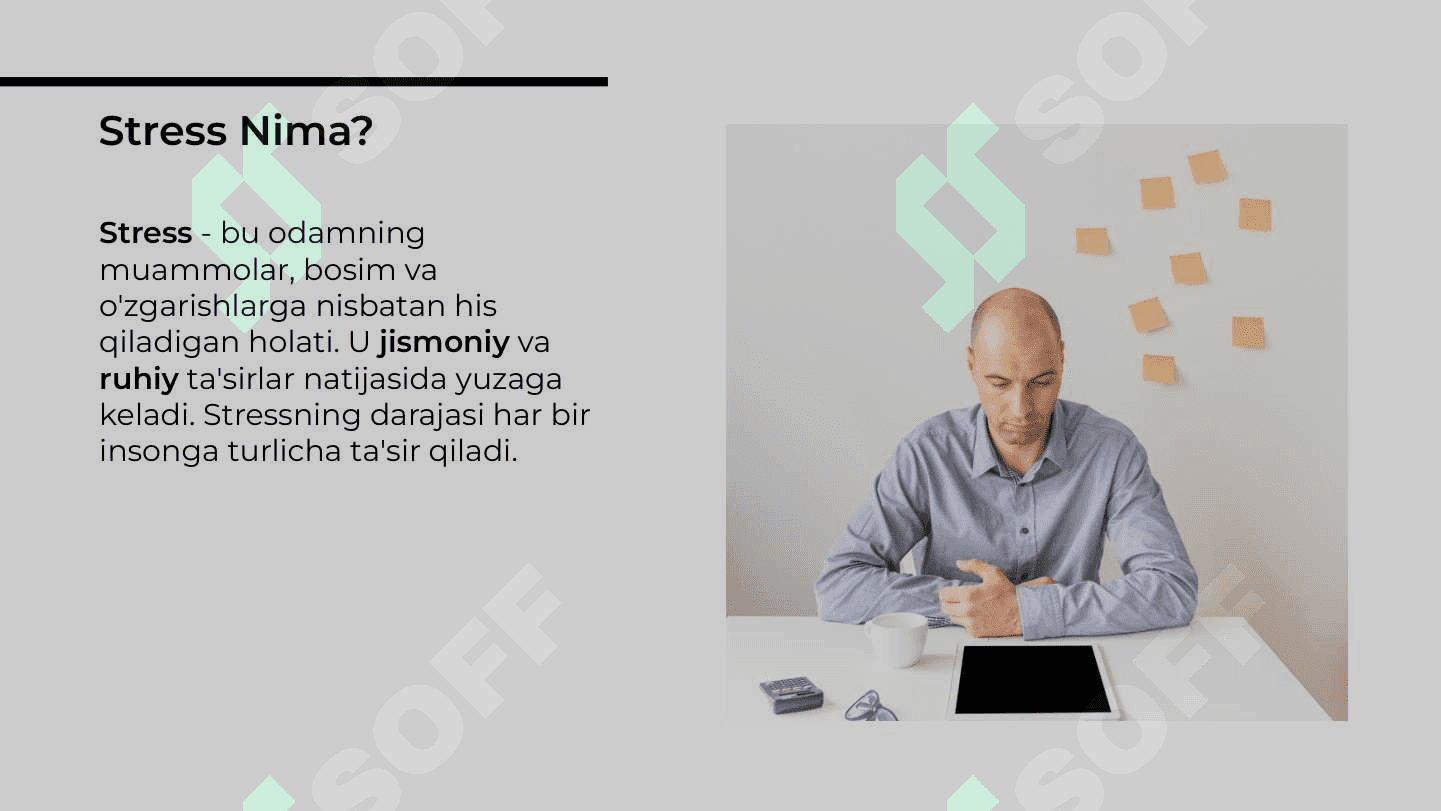 Stress Tushuncha va Strukturasi Turlari. 3