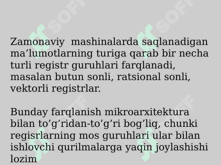 Xotira ierarxiyasi. Asosiy xotira.Sinxron va asinxron xotira qurilmalari 7