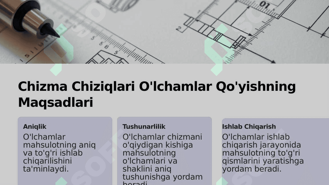 chizma chiziqlari o'lchamlarini qo'yish 3