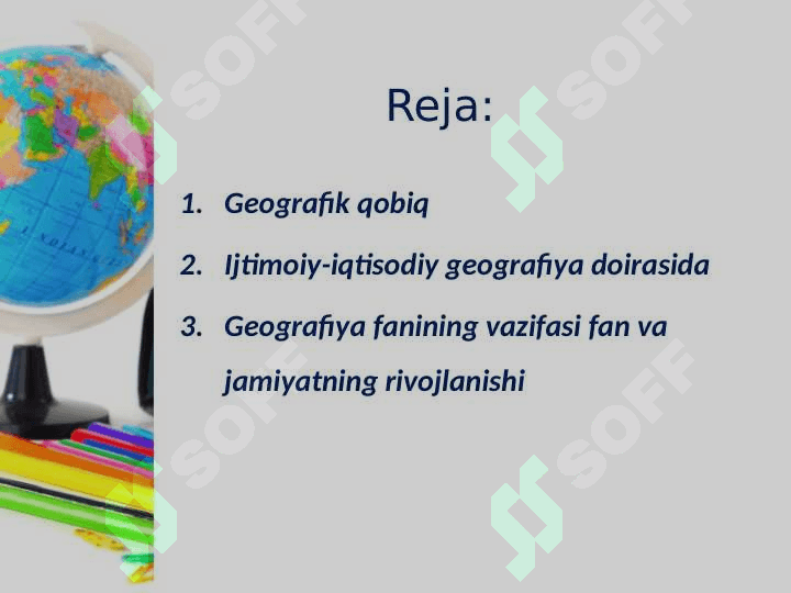 Geografiya fanlari tizimi haqida tushuncha 2