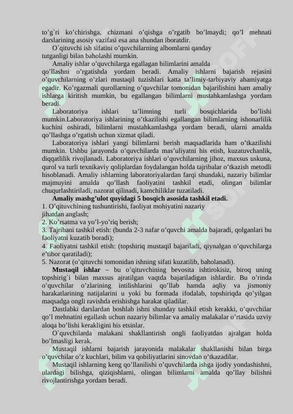 Texnologiya ta’limining shakl va metodlari 4