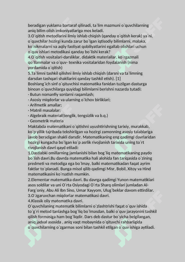 Boshlangʻich sinflarda masalalar yechishda taʼlim texnologiyalardan foydalanish 5