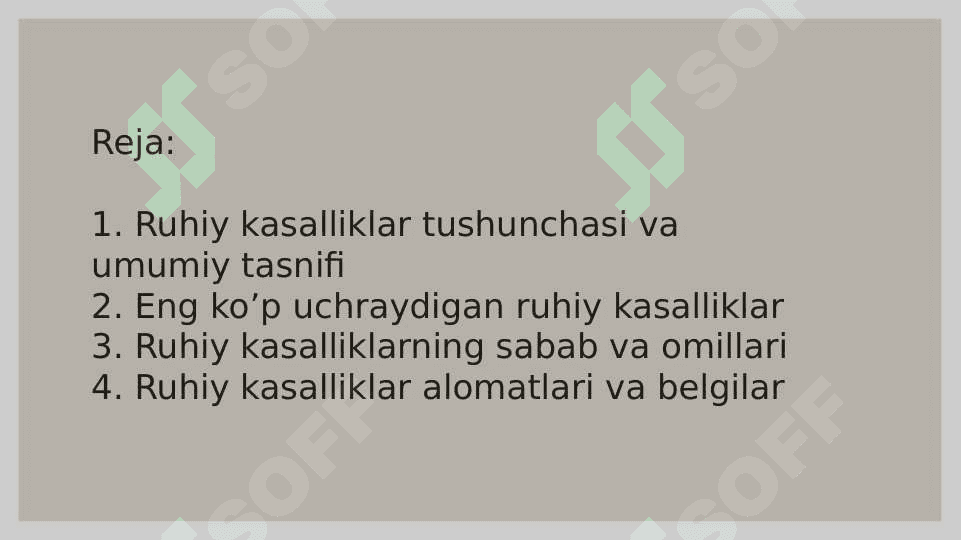 Ruhiy kasallar haqida tushuncha 2