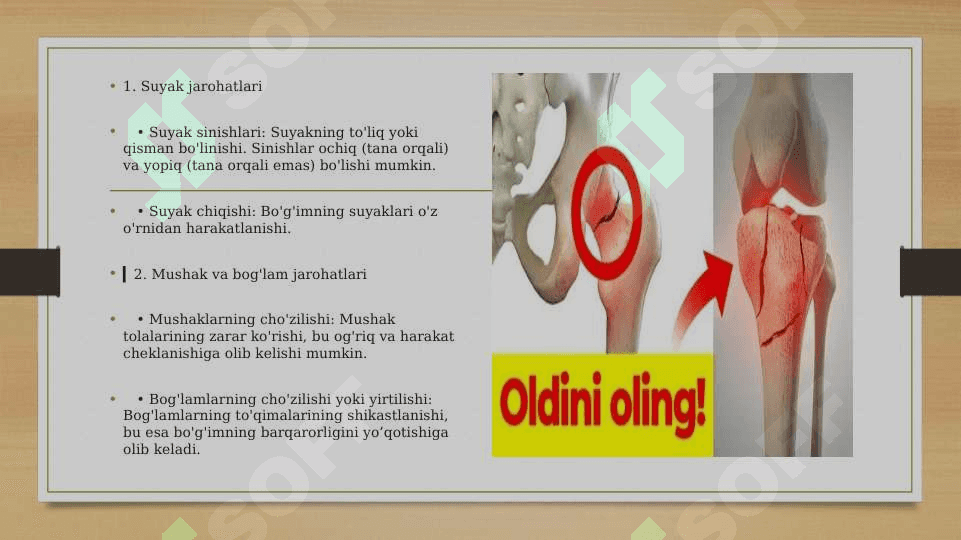 Travmatologik kasalliklari haqida tushuncha 3