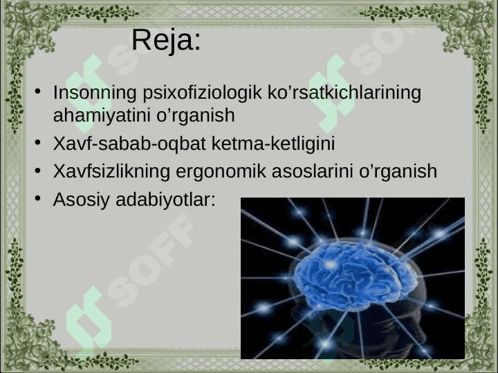Faoliyat xavfsizligini ta’minlashda insonning psixofiziologik ko’rsatkichlarining ahamiyatini o’rganish 2