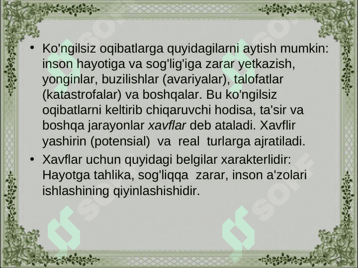 Faoliyat xavfsizligini ta’minlashda insonning psixofiziologik ko’rsatkichlarining ahamiyatini o’rganish 5