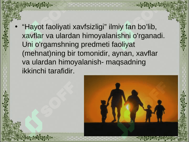 Faoliyat xavfsizligini ta’minlashda insonning psixofiziologik ko’rsatkichlarining ahamiyatini o’rganish 7