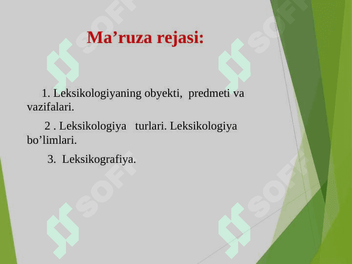 Lеksikоlоgiya. Tilning lug‘at tarkibi. Leksikografiya 2