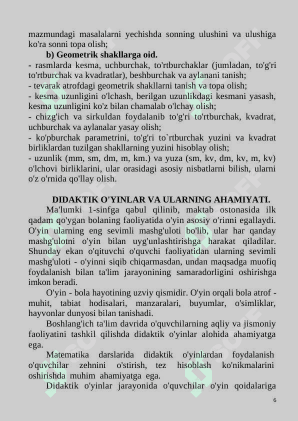 didaktik o'yinlar 6