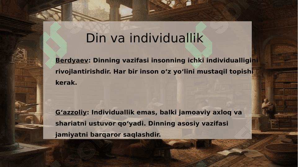 DIN VA HURFIKRLILIK Berdyaevning diniy hurfikrlilik haqidagi g‘oyalarini G‘azzoliy g‘oyalari bilan qiyoslash 4