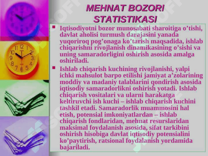 MEHNAT BOZORI STATISTIKASI 2