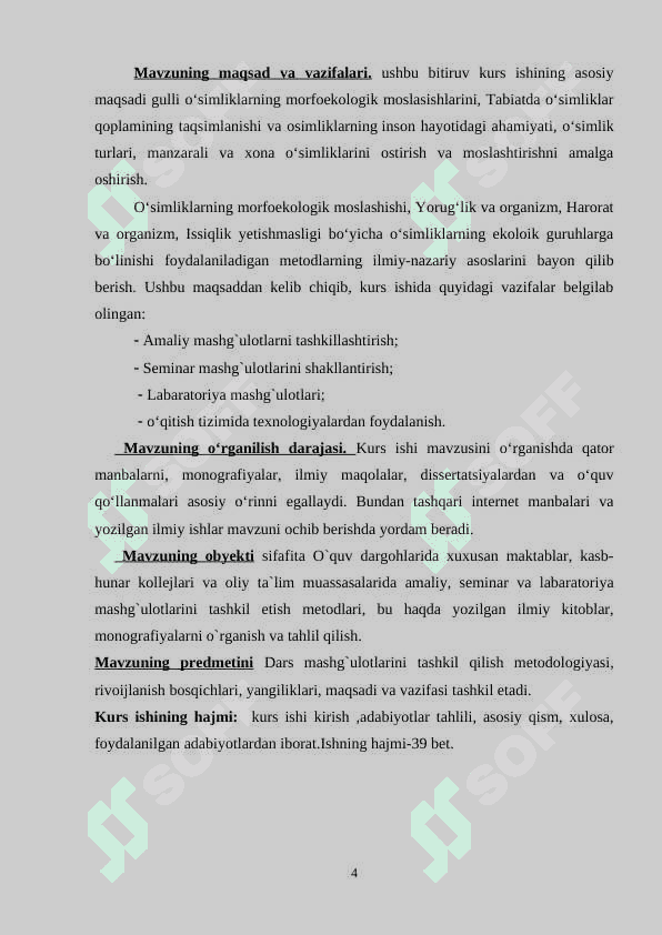 O’simlik hujayrasining tuzilishi . 4