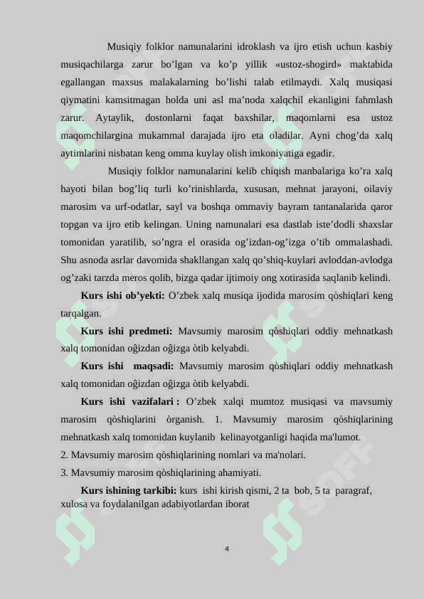 MAVSUMIY QO'SHIQLAR 3