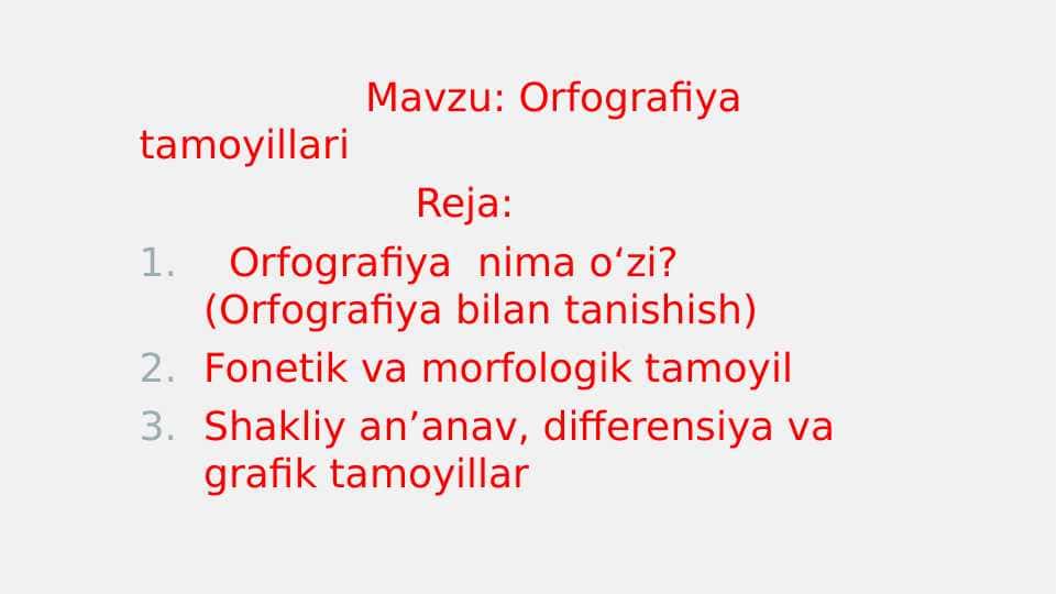 Orfografiya tamoyillari 1