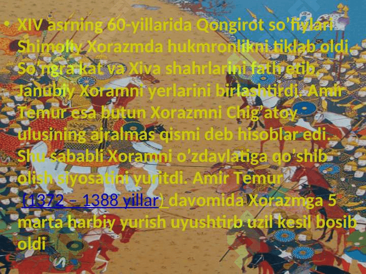 Amir Temurning harbiy yurishlari 5