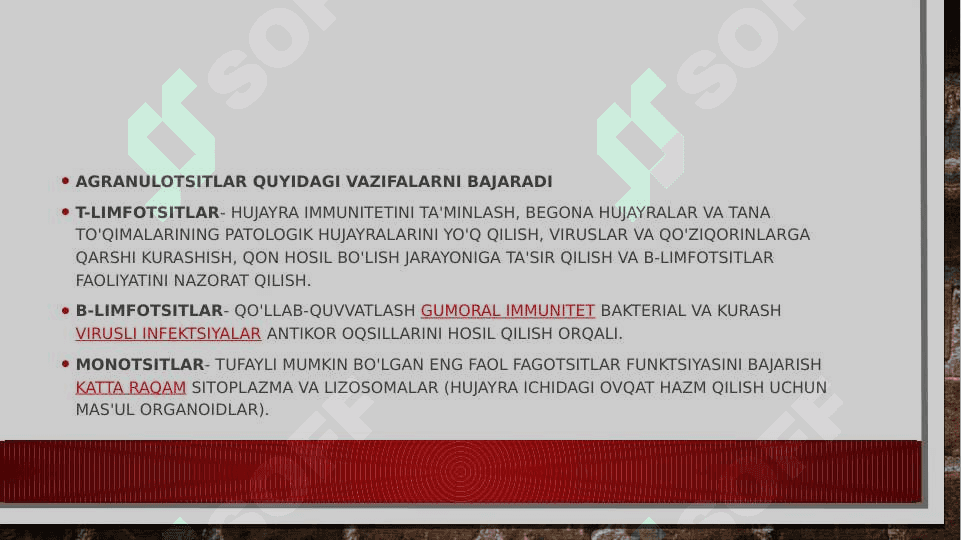 Leykositlar va ularning turlari 6